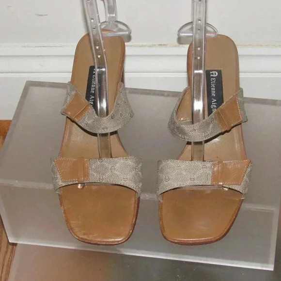 ETIENNE AIGNER Network Slip-On Sandals Size 7.5M - Picture 3 of 6